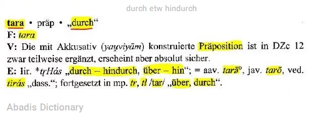 durch etw hindurch